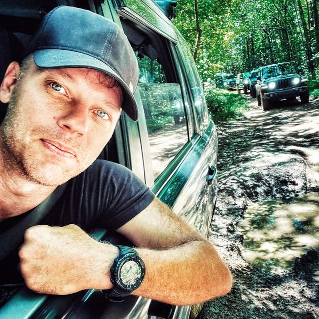 Daniel Bennett exploring a mountain trail
